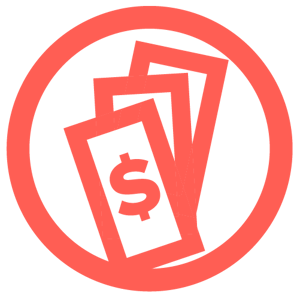 Intelligence suite spend icon Salmon